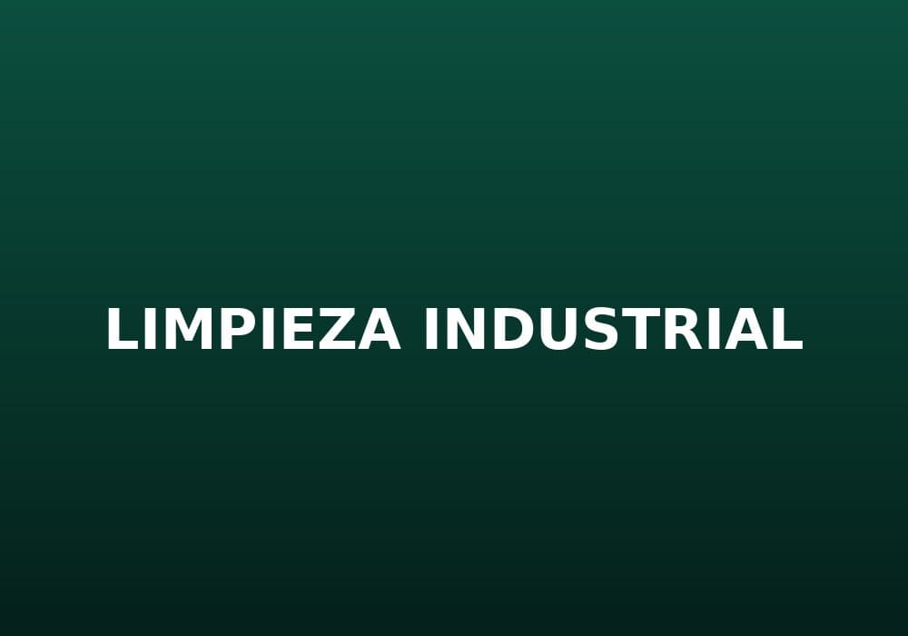 Limpieza Industrial